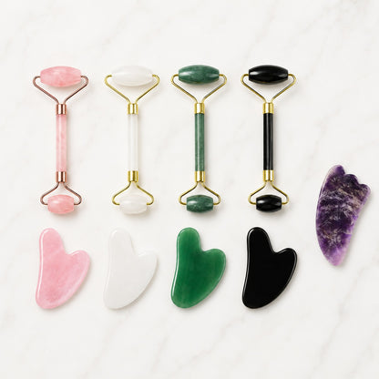 Gua Sha Heart & Roller Stones